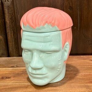 Pastel Frankenstein Ceramic Halloween Canister
